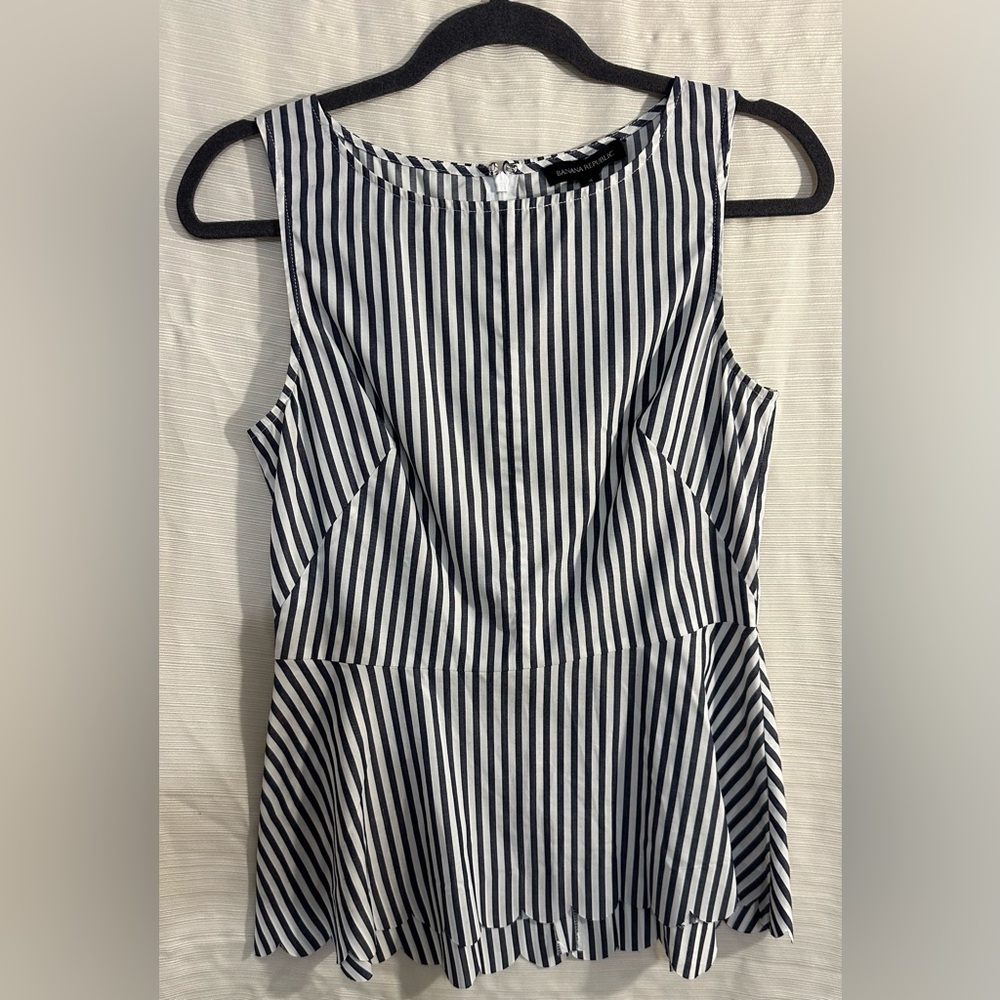 Banana Republic Striped Sleeveless Top